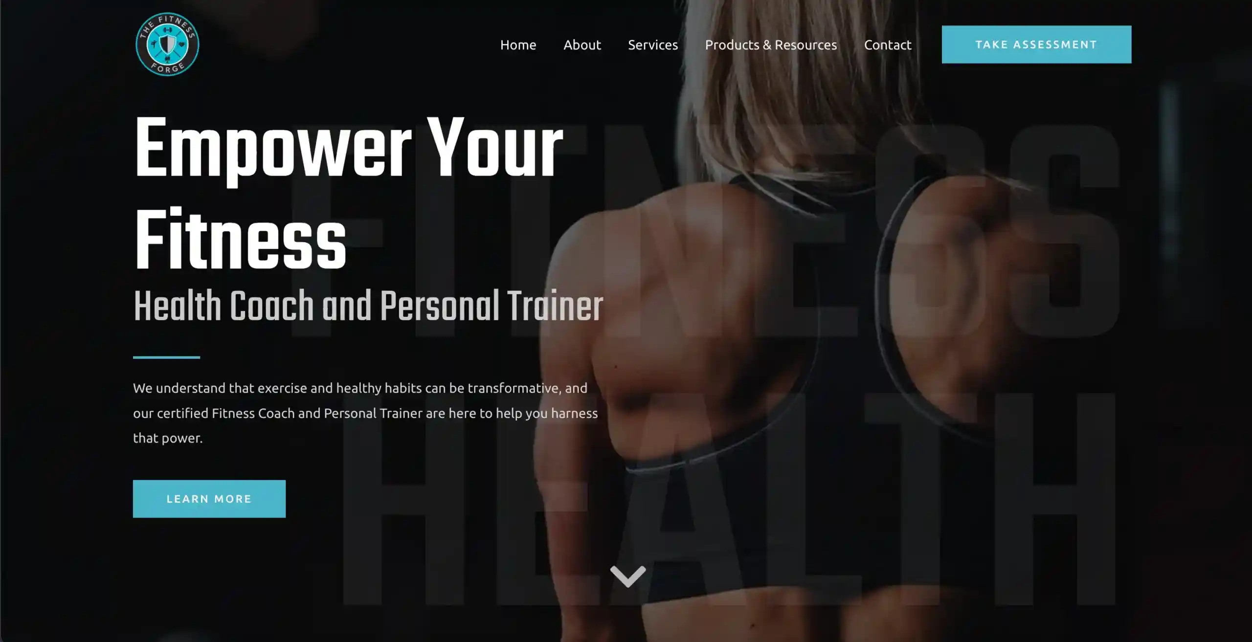 fitness-forge homepage