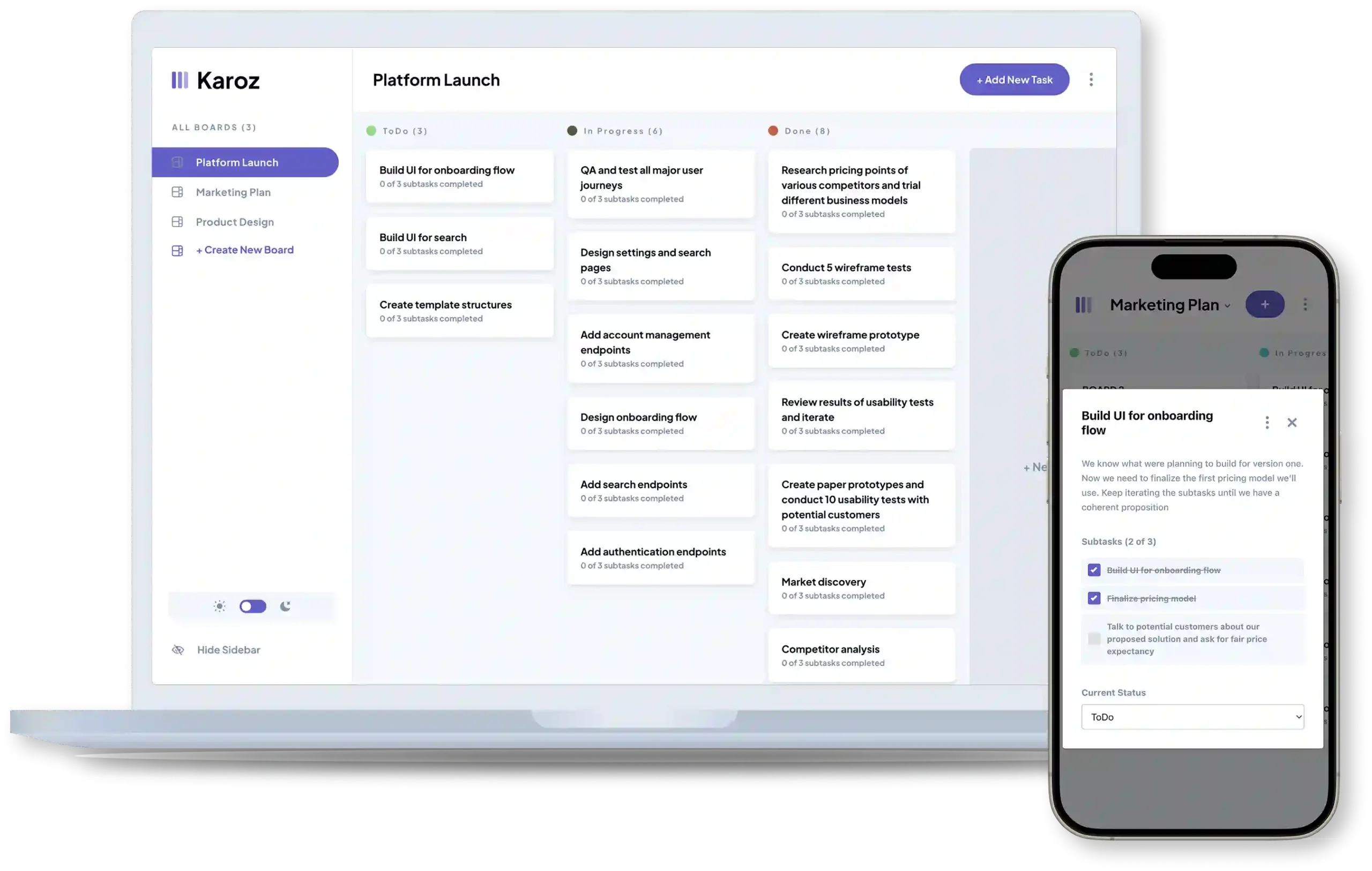Karoz Project Management App1